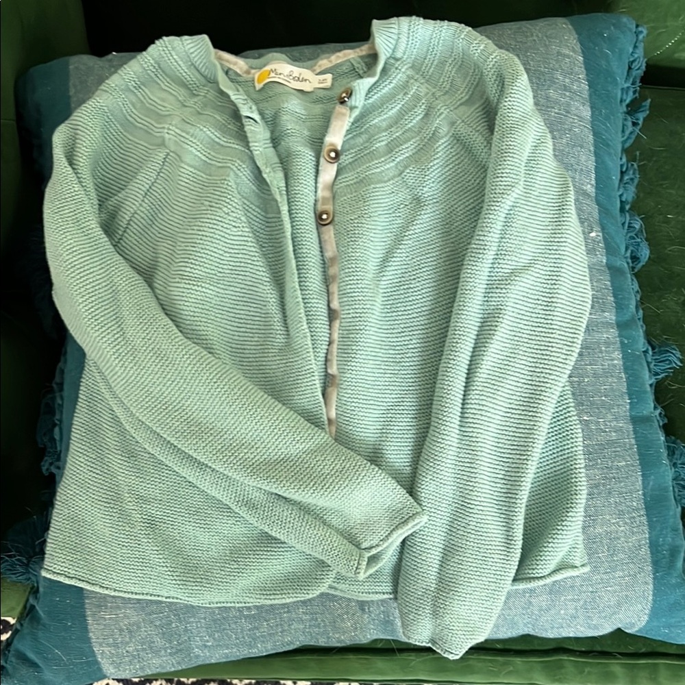 Boden Blue Sweater with Round Neckline